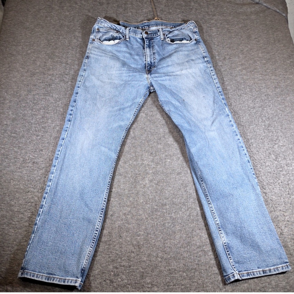 Levi 505 Regular Fit Jeans Mens 36x30 Blue Denim Straight Leg